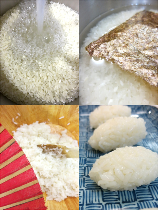 Preparando arroz de sushi